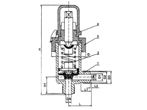 CB907 Marine Threaded Liquid Safety Valve drawing-2